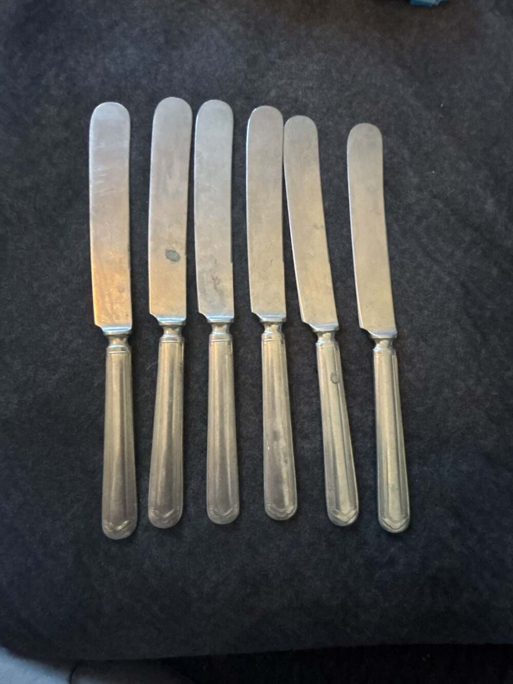 Vintage Alaska Warranted Silverplate Dinner Knives Set of 6